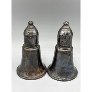 Vtg Sterling Silver Salt Pepper Shakers Weighted Duchin Creations